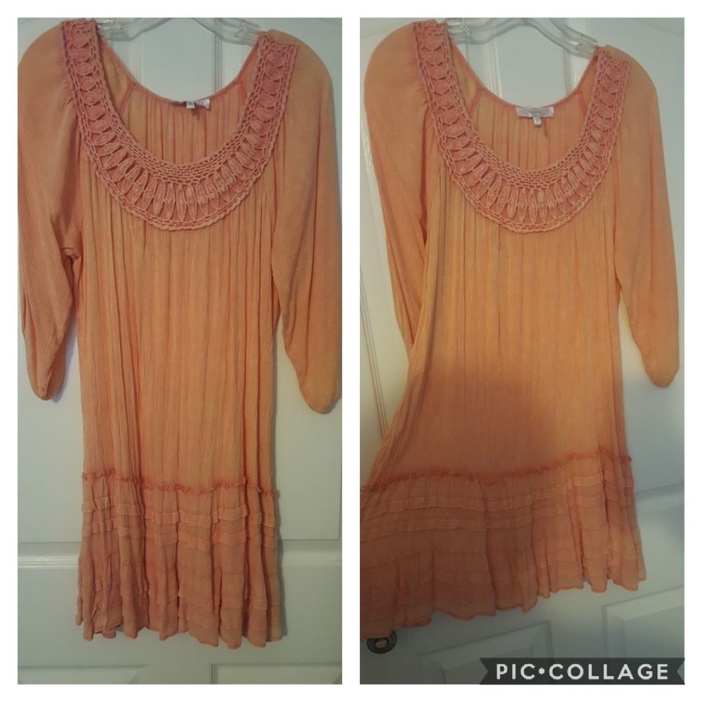 ENTRO Tunic with Crochet Detail